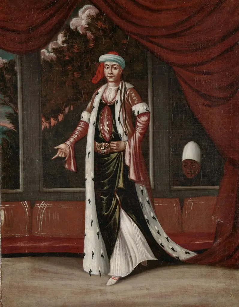 The Sultana-Mother, by Jean Baptiste Vanmour, oil, 1718