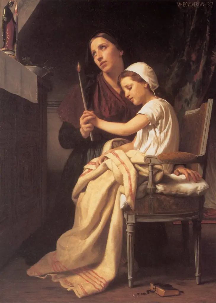 The Thank Offering, by William Adolphe Bouguereau, oil, 1867