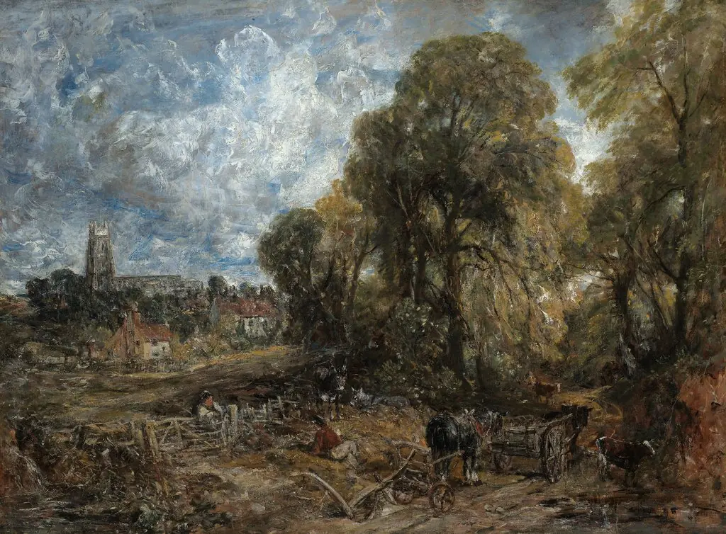 Stoke-by-Nayland, by John Constable, oil, 1836