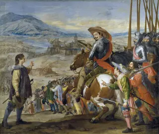 The Liberation of Brisach, by Jusepe Leonardo, oil, 1634