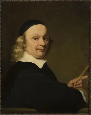 Portrait of a mathematician, by Ferdinand Bol, oil, 1658