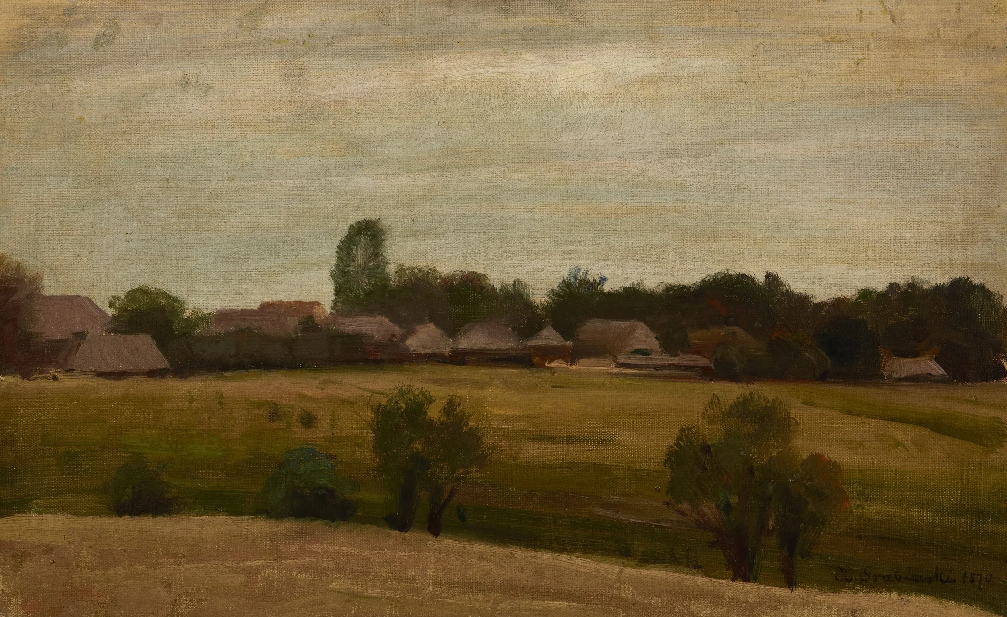 Village near Krakow, detail
