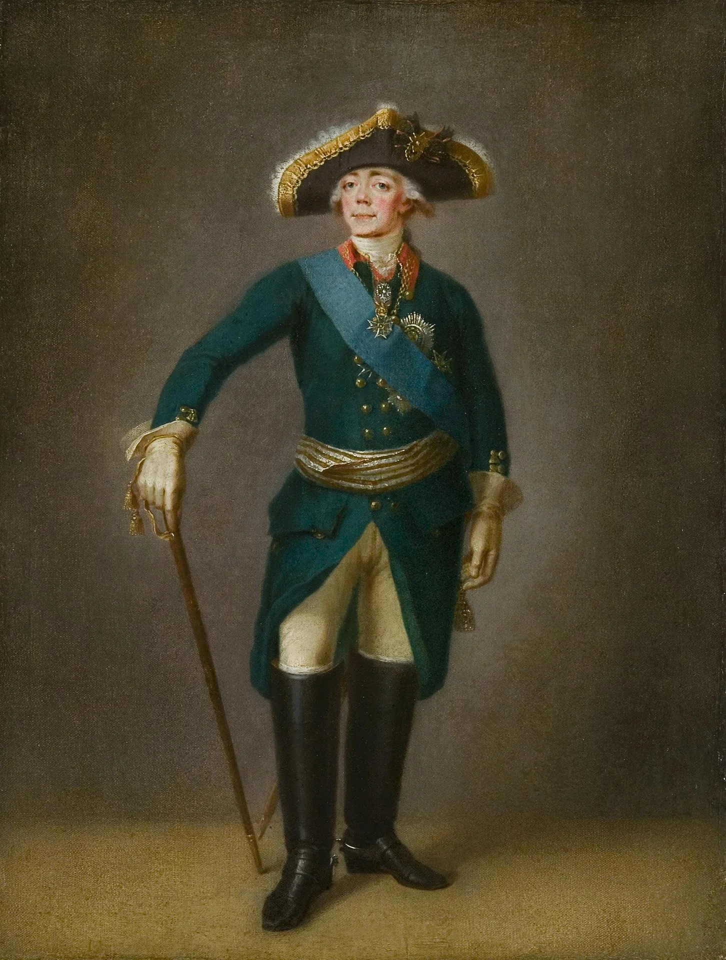 Portrait of Emperor Paul I, detail