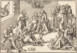 The Holy Kinship, by Lucas Cranach the Elder, ink, 1512