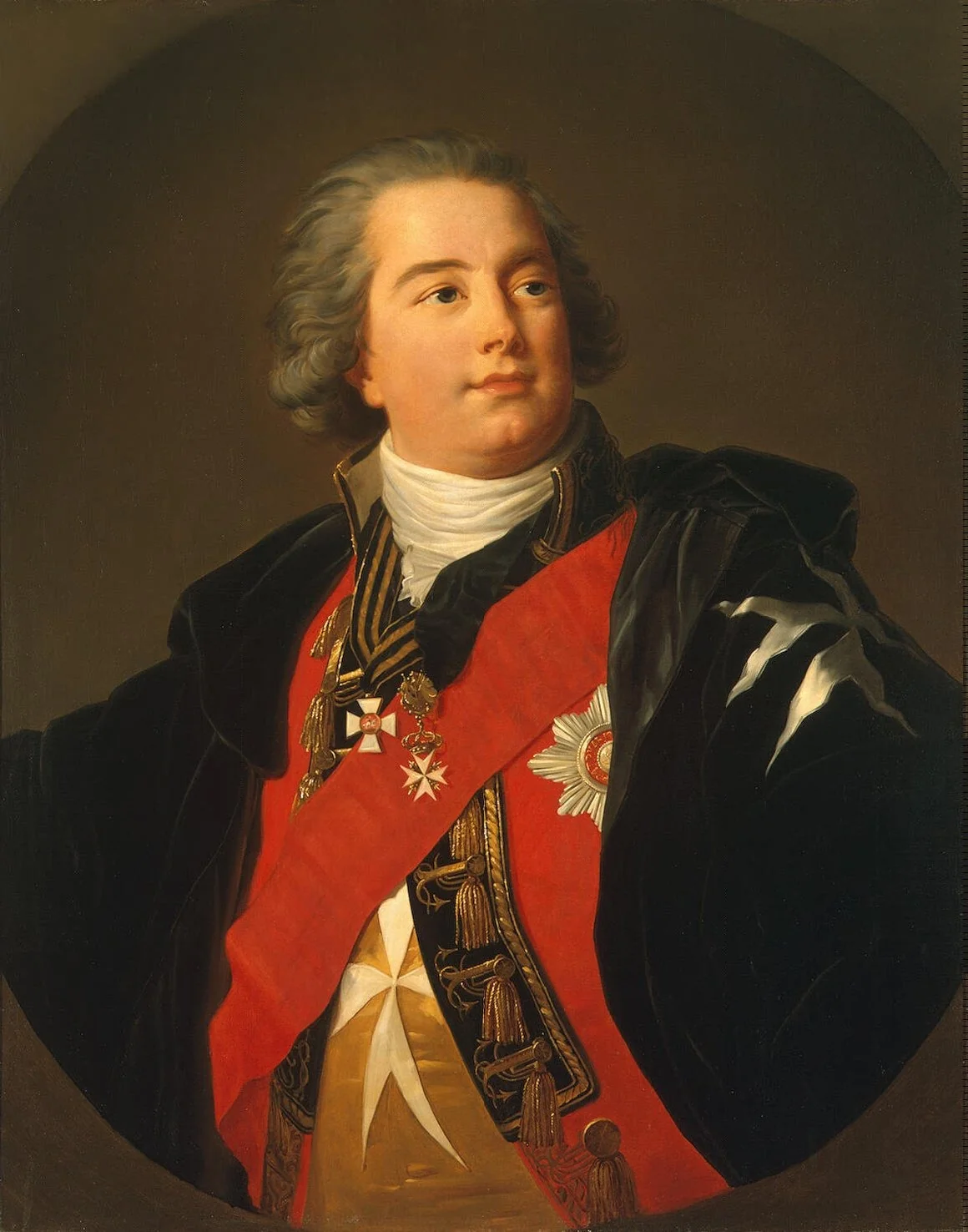 Portrait of Count Yuly Litta, detail