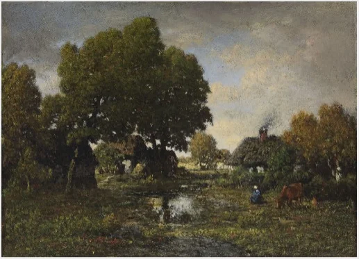 A Country Scene, detail