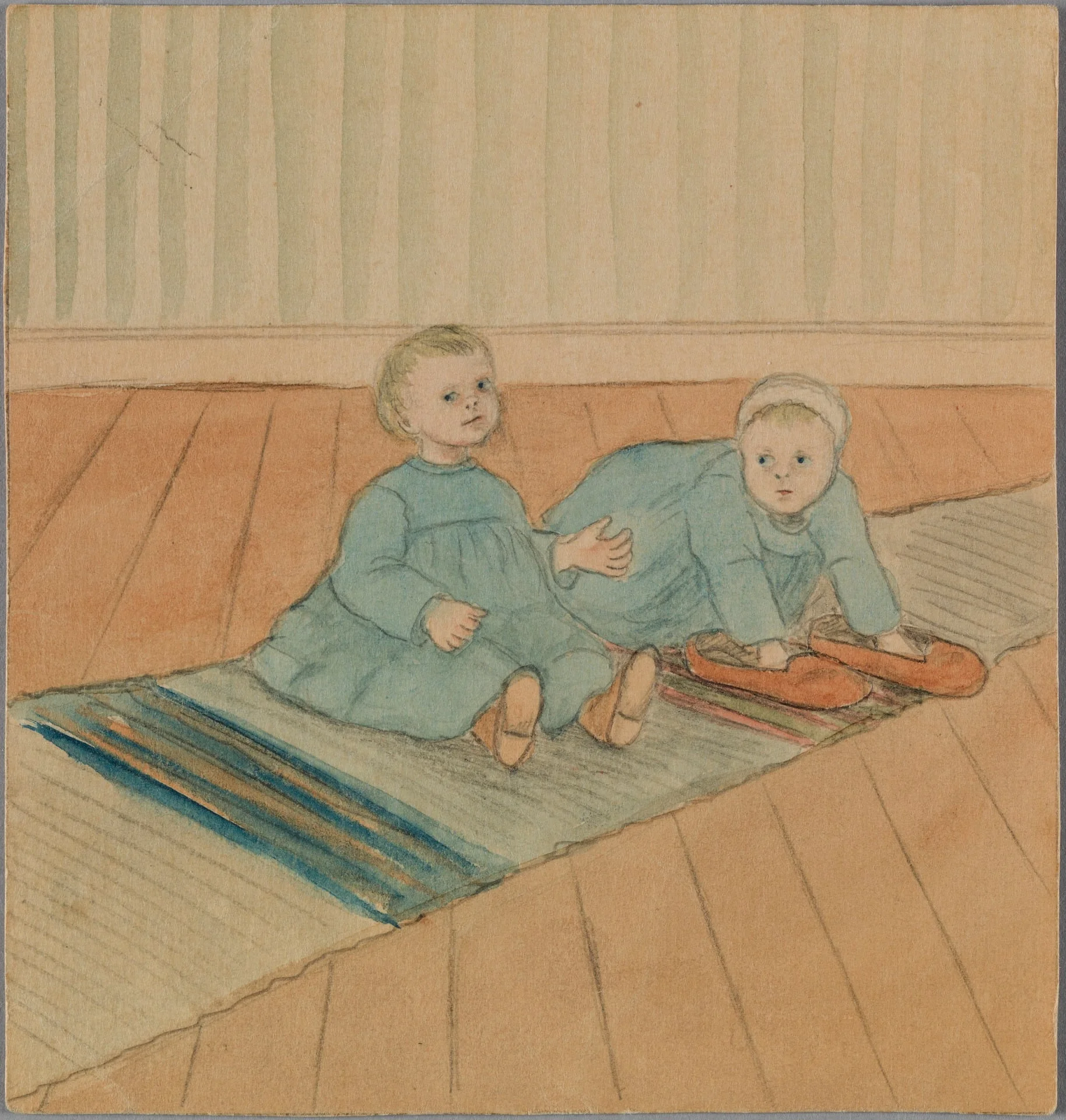 Kaksoset Nisse ja Einar Idström, detail
