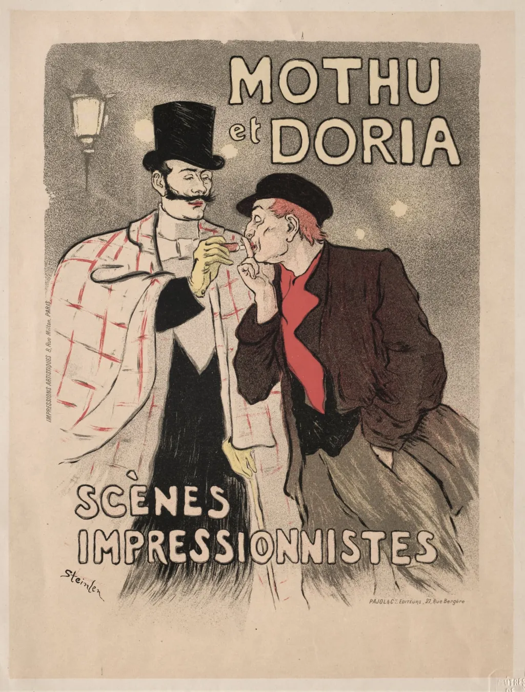 Mothu et Doria - Scènes impressionistes, by Théophile Alexandre Steinlen, 1893