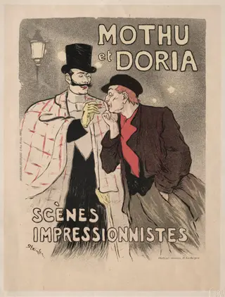 Mothu et Doria - Scènes impressionistes, by Théophile Alexandre Steinlen, 1893