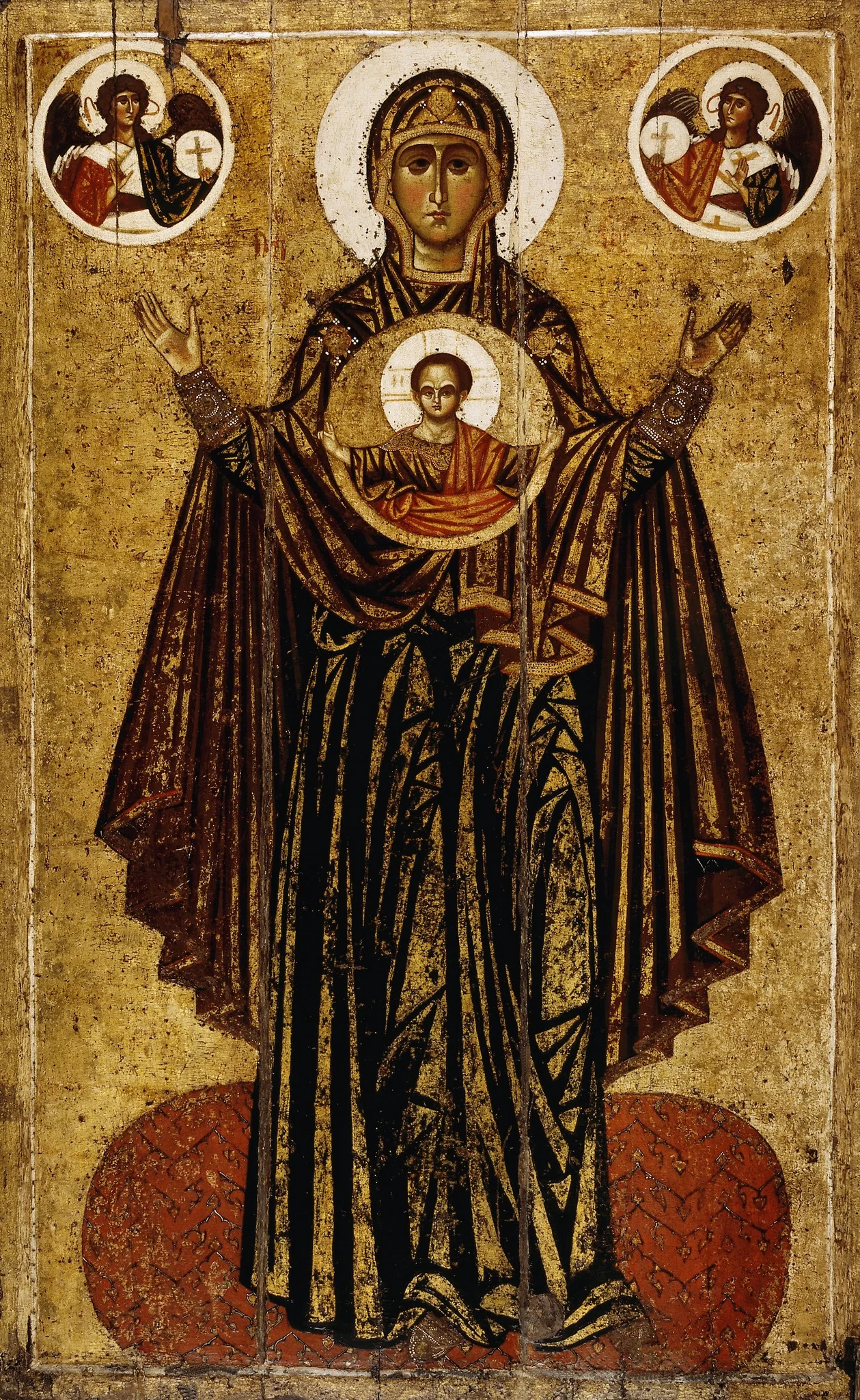 Our Lady of the Great Panagiya, detail
