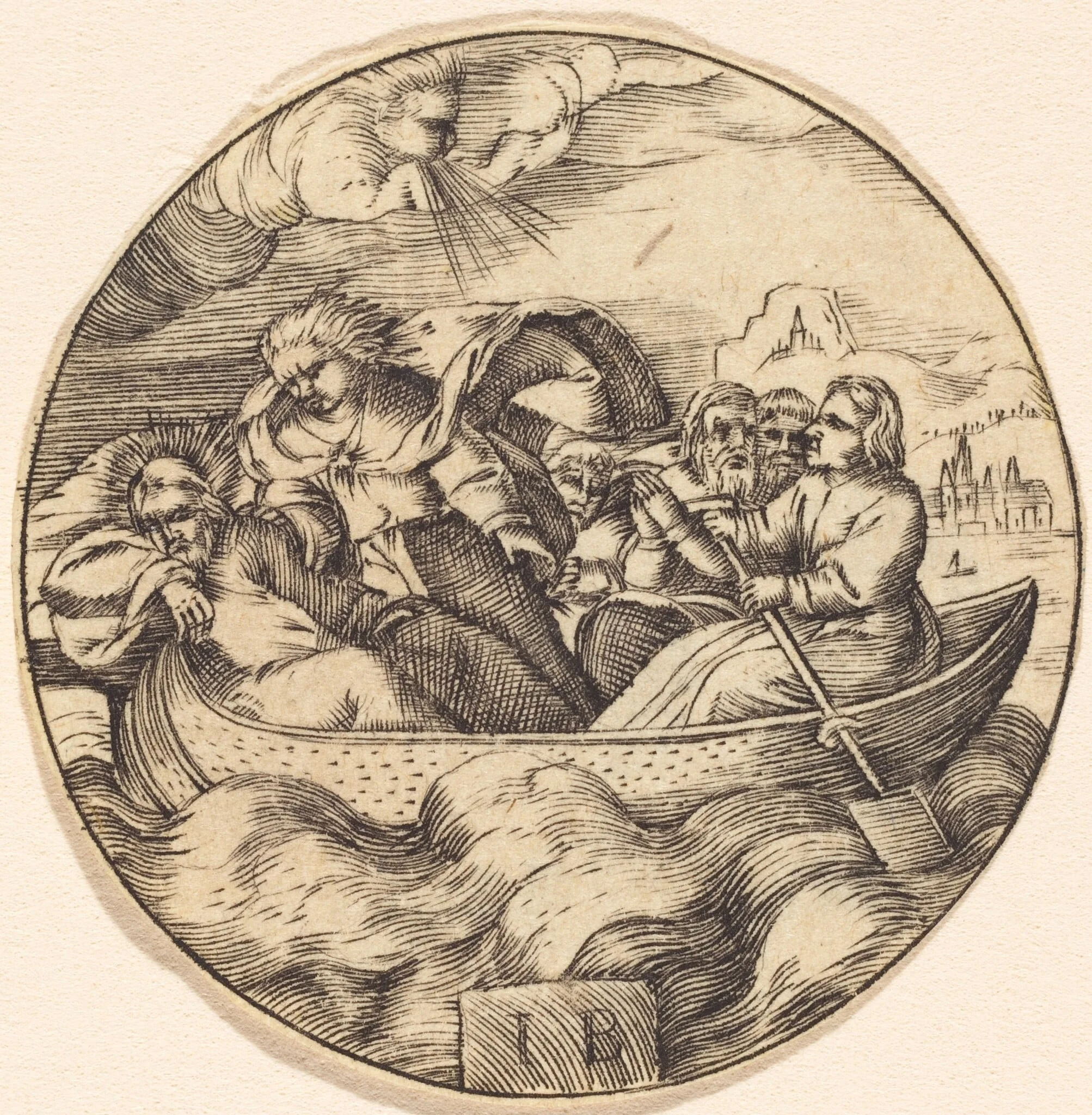 Christ Stilling the Storm, detail