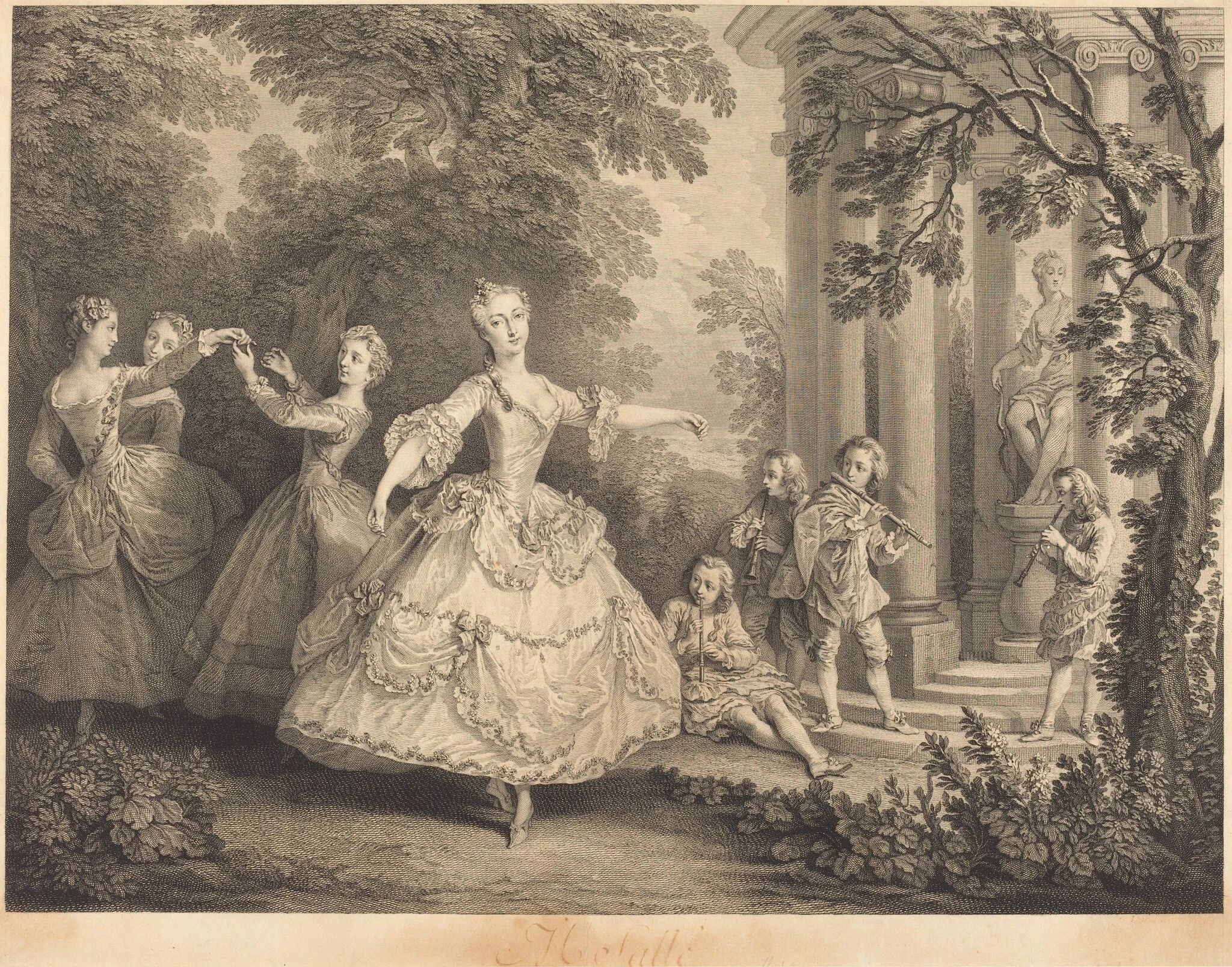 Mlle. Salle, detail