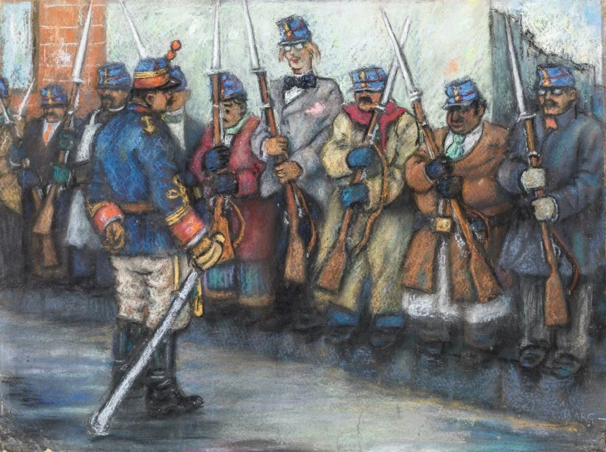Ilustrație la Caragiale, detail