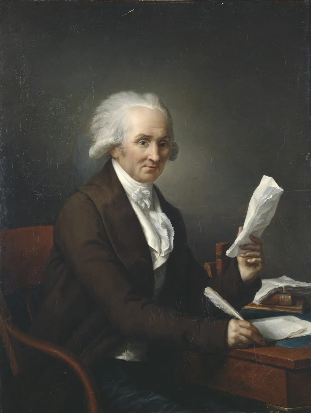 Gentleman in his Study, by François-André Vincent, oil, 1791