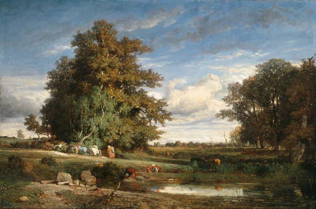 The Marsh, by Constant Troyon, oil, 1840
