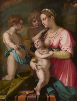 Charity, by Andrea del Sarto, oil, 1530
