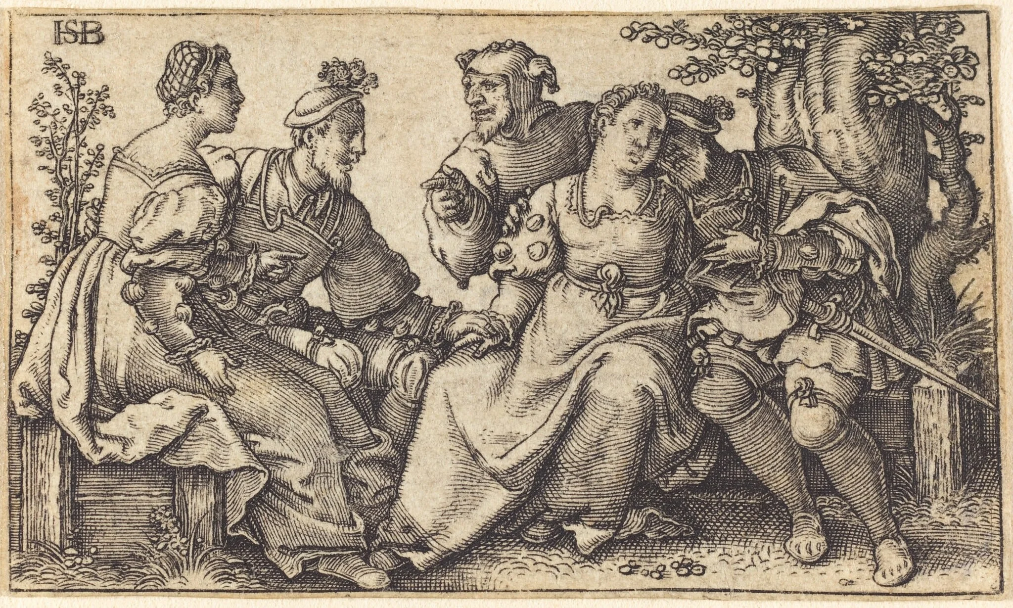 Two Couples and a Fool, detail