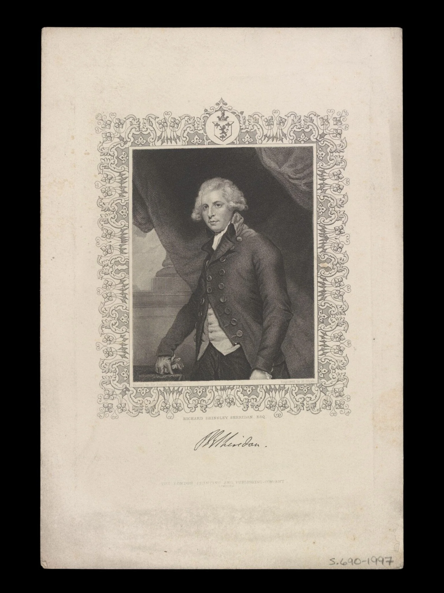 Richard Brinsley Sheridan Esq., detail