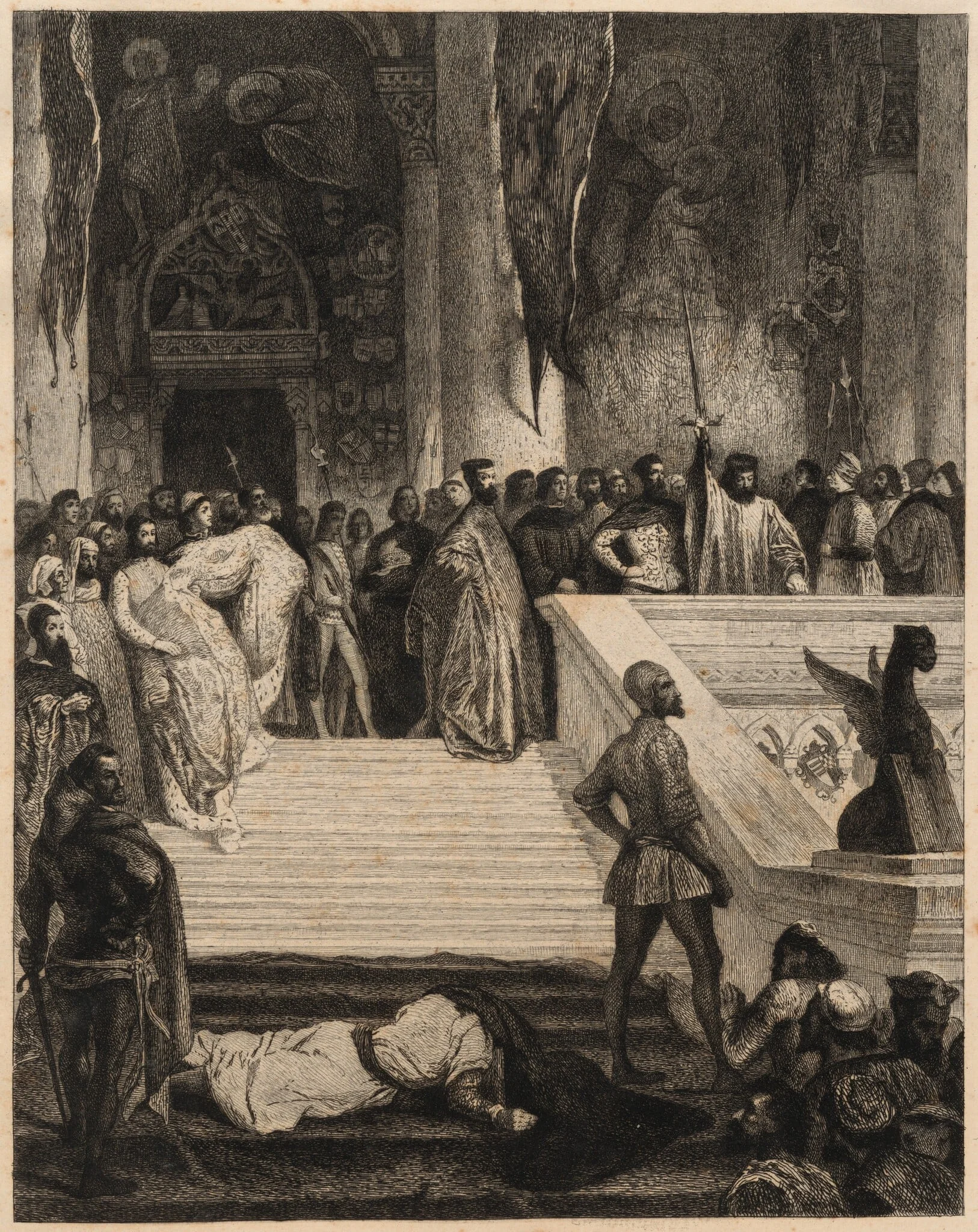 The Death of Doge Marino Faliero, detail