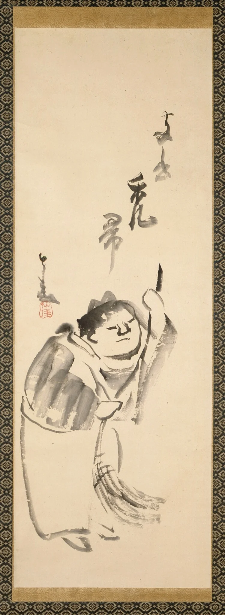 Jittoku and Kanzan, detail