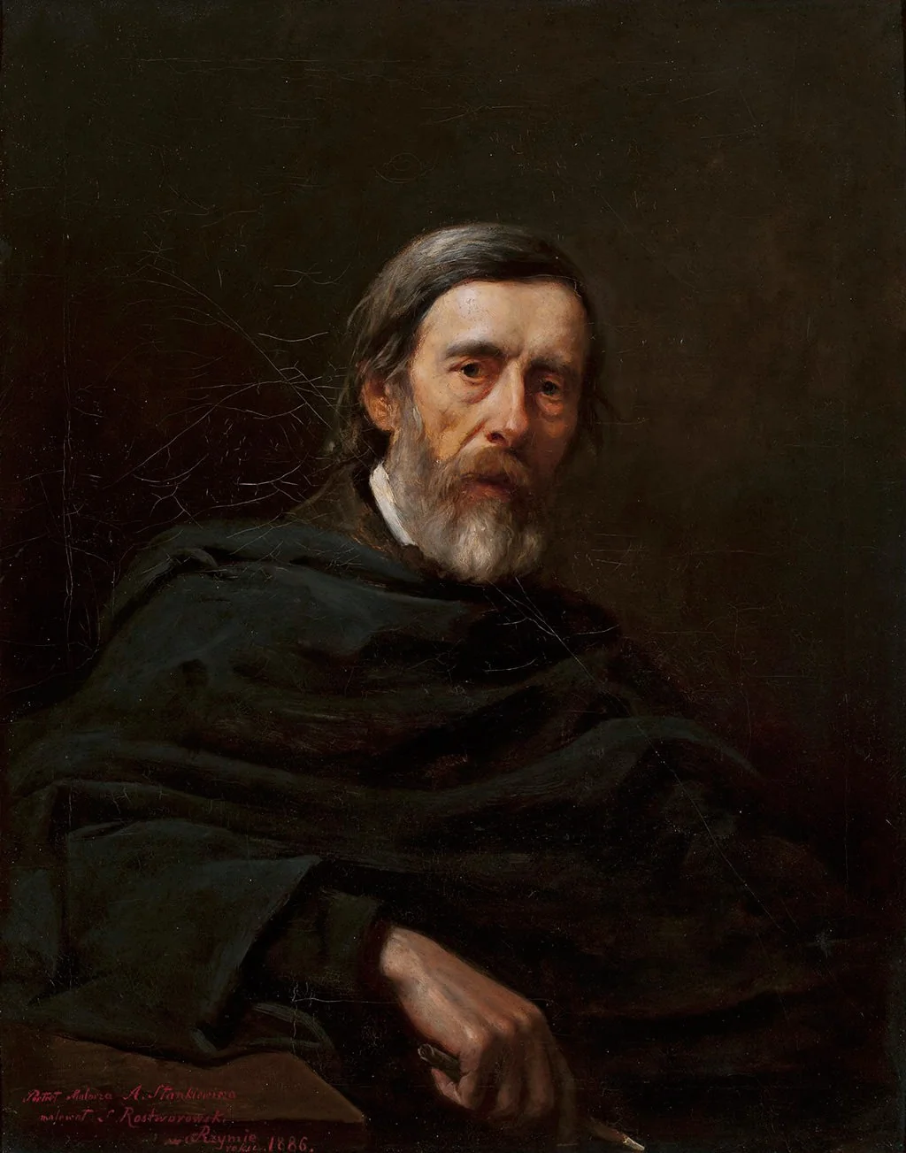 Portrait of Aleksander Stankiewicz, painter, detail