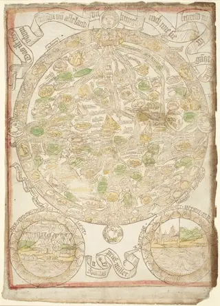 Map of the World, by Hans Sporer, ink, 1480