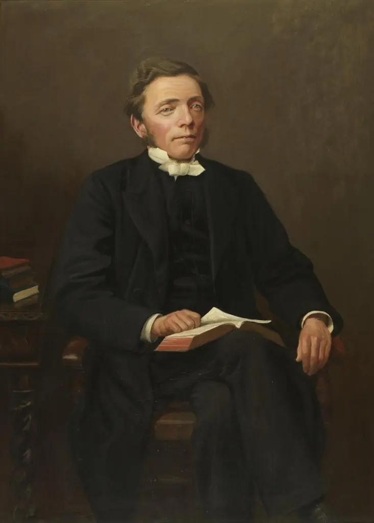 Rev. Edward Morgan, Dyffryn Ardudwy, by John Pedder, oil, 1870