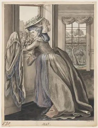 May, by Robert Dighton, watercolor, 1785