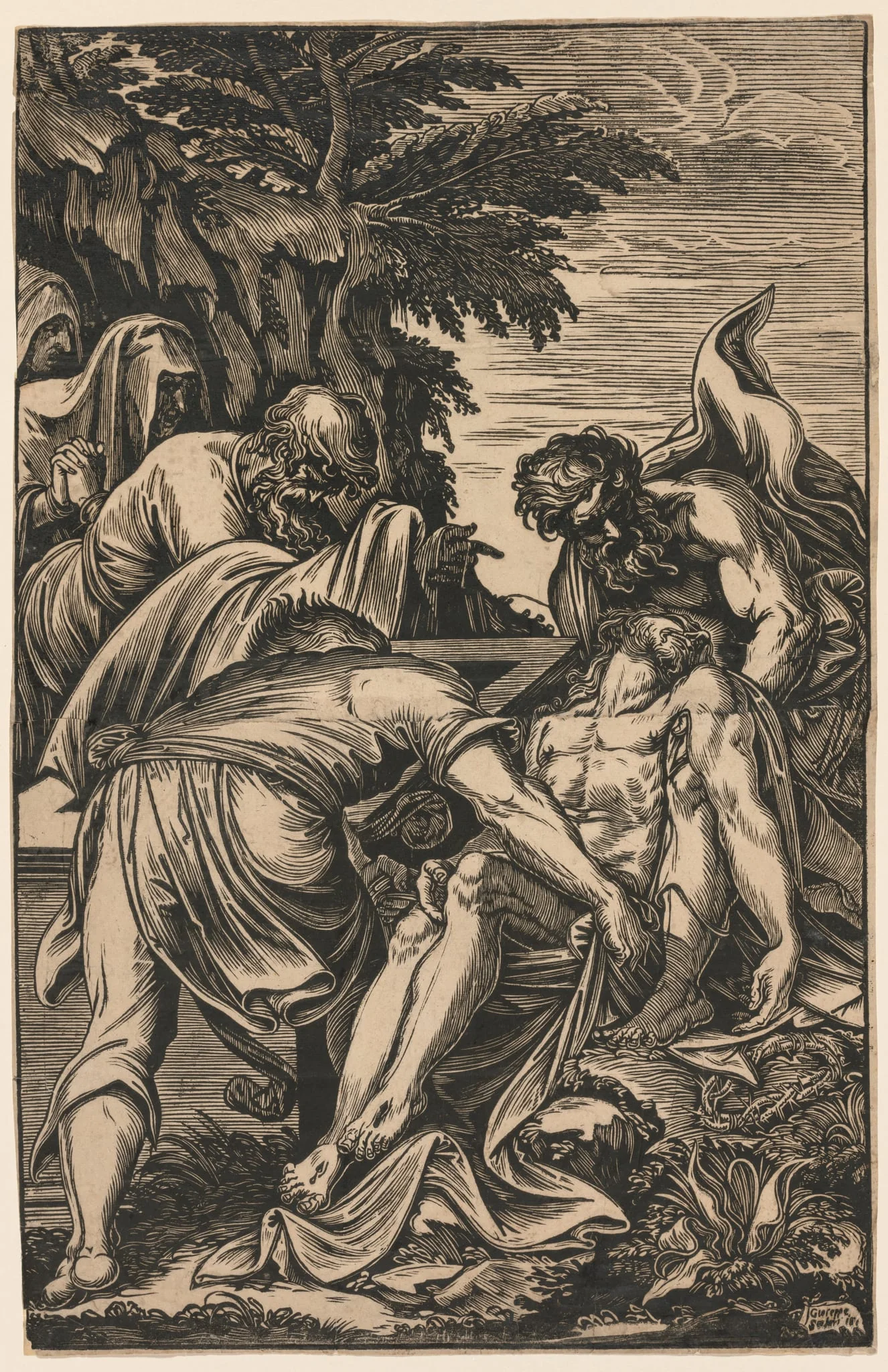 Entombment of Christ, detail
