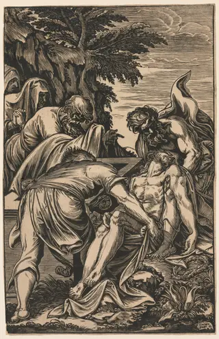 Entombment of Christ, by Giuseppe Scolari, 1600