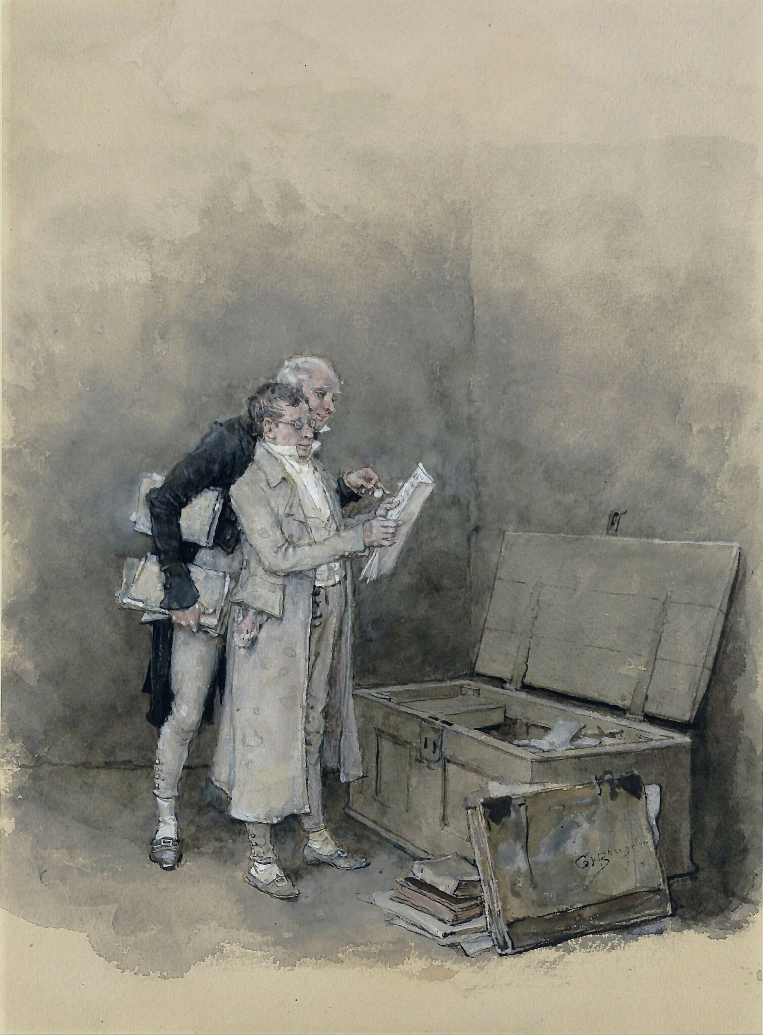 The Deed Chest, detail