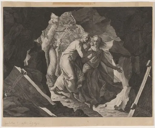 Dante and Virgil in Hell, by Aegidius Sadeler II
