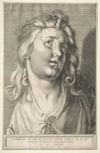 Female Head, by Aegidius Sadeler II