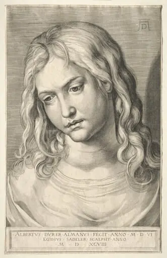Head of the Young Christ, by Aegidius Sadeler II