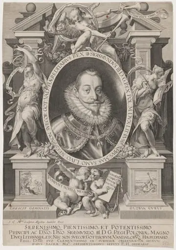 Sigismund III, King of Poland, by Aegidius Sadeler II