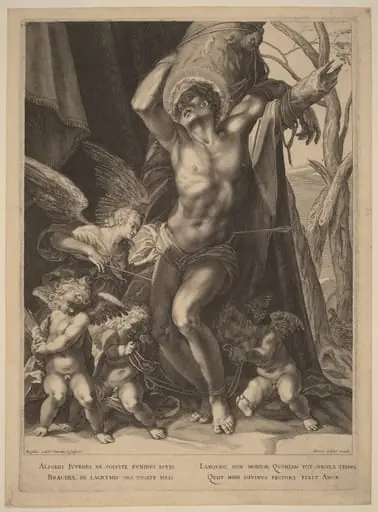 The Martyrdom of Saint Sebastian, by Aegidius Sadeler II