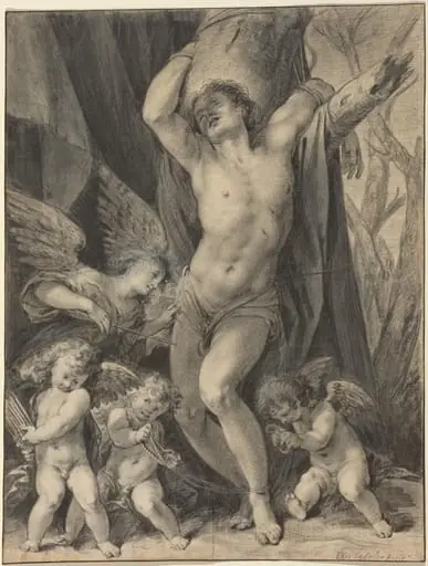 The Martyrdom of Saint Sebastian, by Aegidius Sadeler II