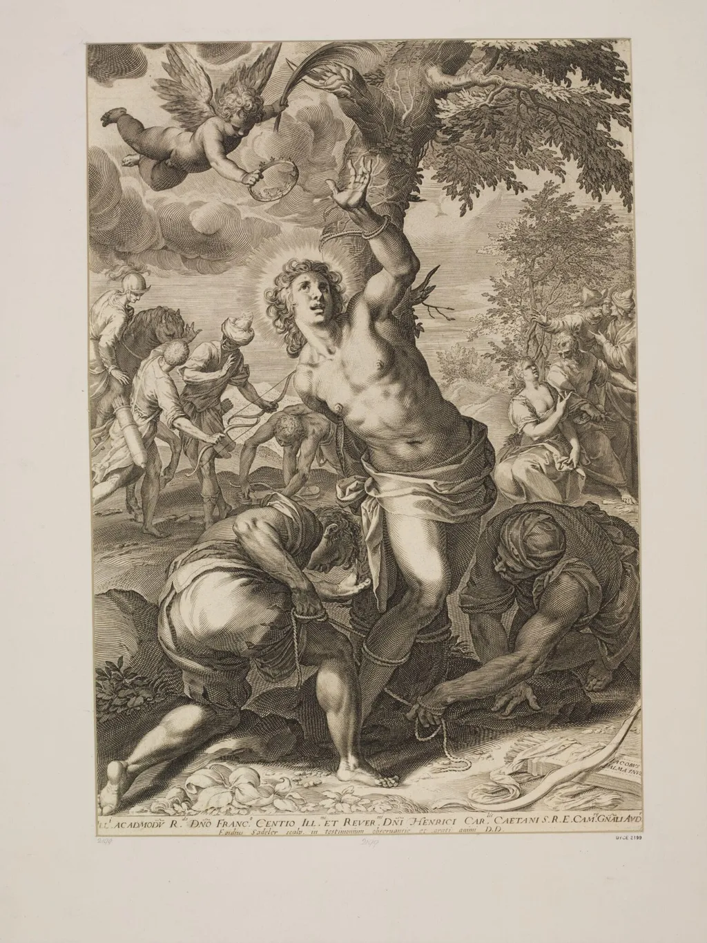 The Martyrdom of St. Sebastian, by Aegidius Sadeler II