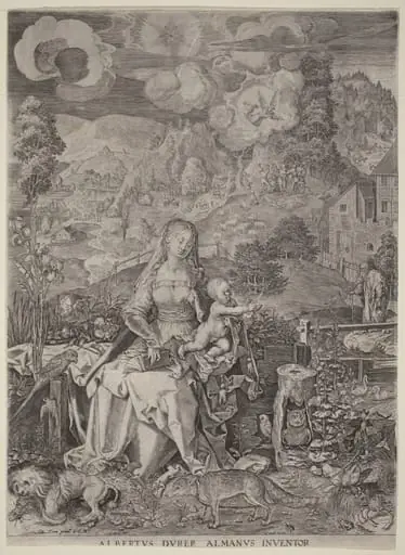 Virgin and Child in a Landscape, by Aegidius Sadeler II