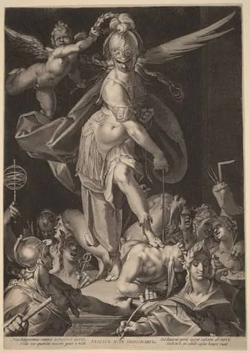 Wisdom Conquering Ignorance, by Aegidius Sadeler II