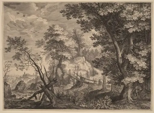Woodland Scene, by Aegidius Sadeler II