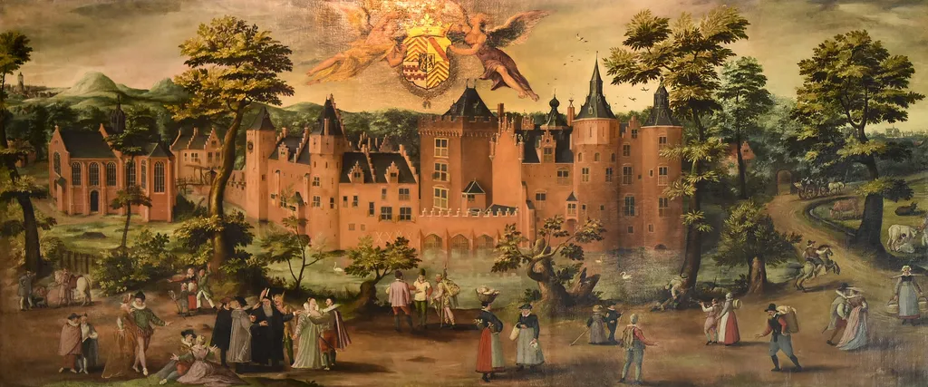 The Egmond-aan-den-Hoef Castle, by Aegidius van Saen, unspecified, 1590