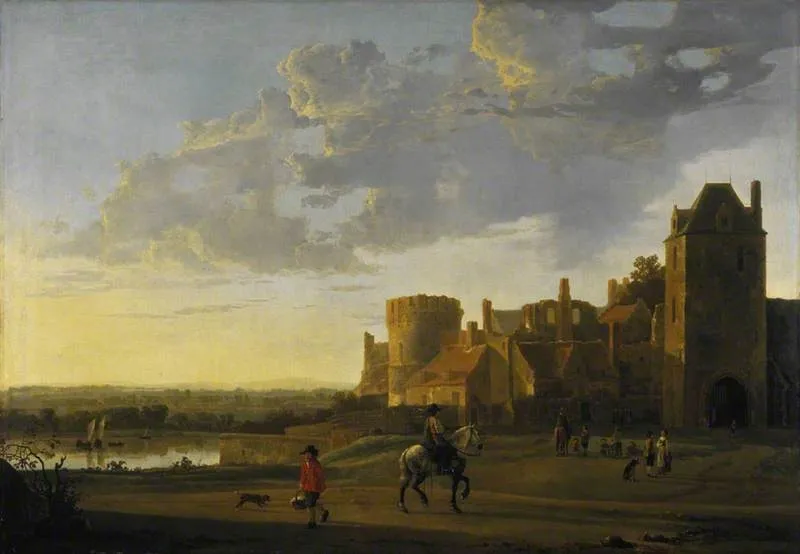 Landscape with a View of the Valkhof, Nijmegen, by Aelbert Cuyp, oil, 1657