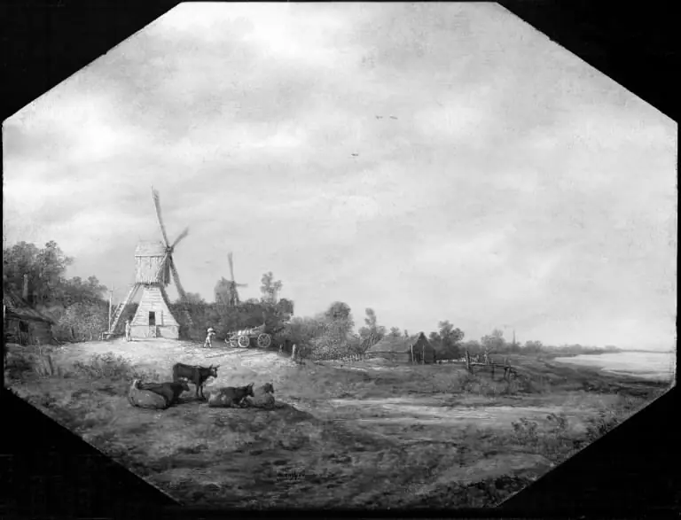Landscape with Windmills