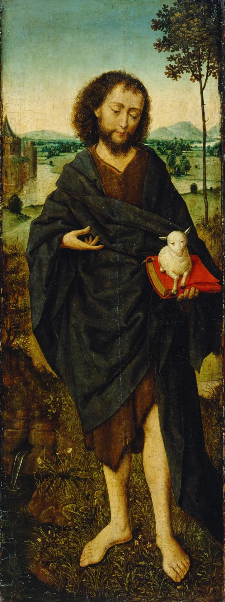 Johannes d. Täufer, by Aelbrecht Bouts, oil, 1496