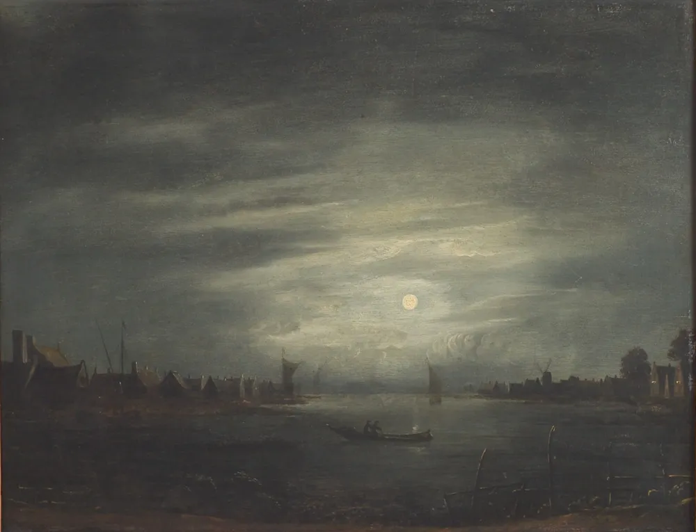 Moonlight, by Aert van der Neer, unspecified, 1761