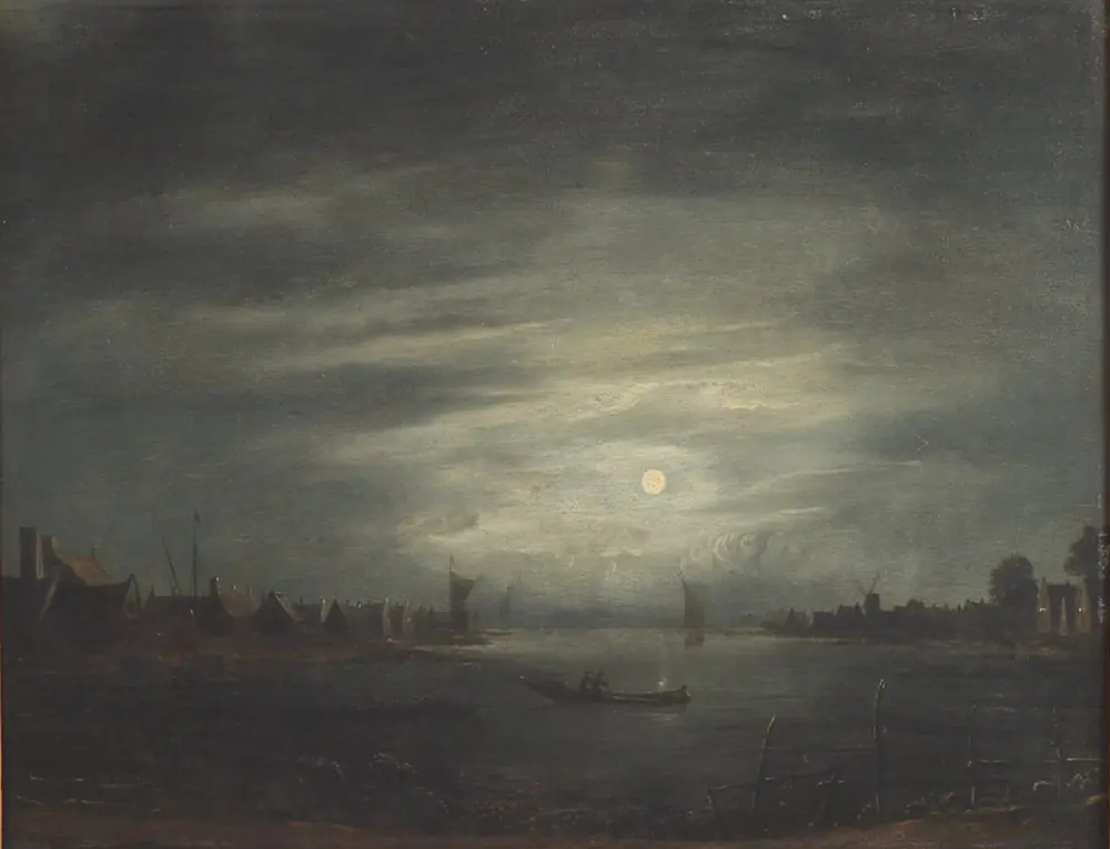 Moonlight, by Aert van der Neer