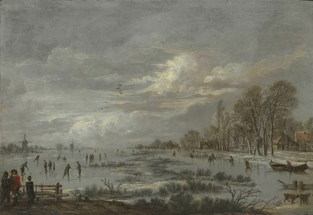 Winterlandschaft, by Aert van der Neer, unspecified, 1657