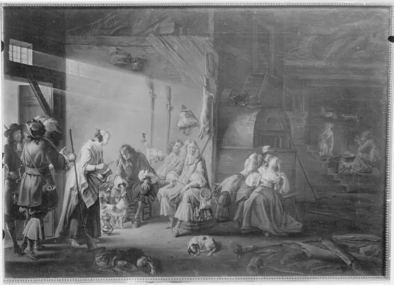 Einkehr nach der Jagd, by Aert van Waes