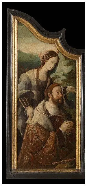 Count Henry III of Nassau with the Tiburtine sibille, by Aertgen van Leyden